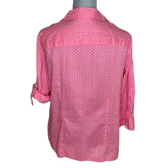 KAREN SCOTT BUTTON DOWN TOP SIZE M - Picture 3 of 6